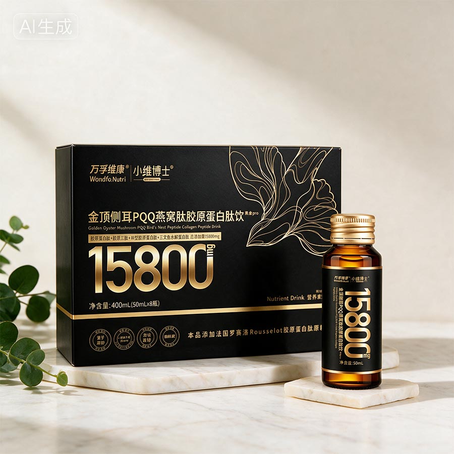 金顶侧耳PQQ燕窝胶原蛋白肽饮（黑金pro）